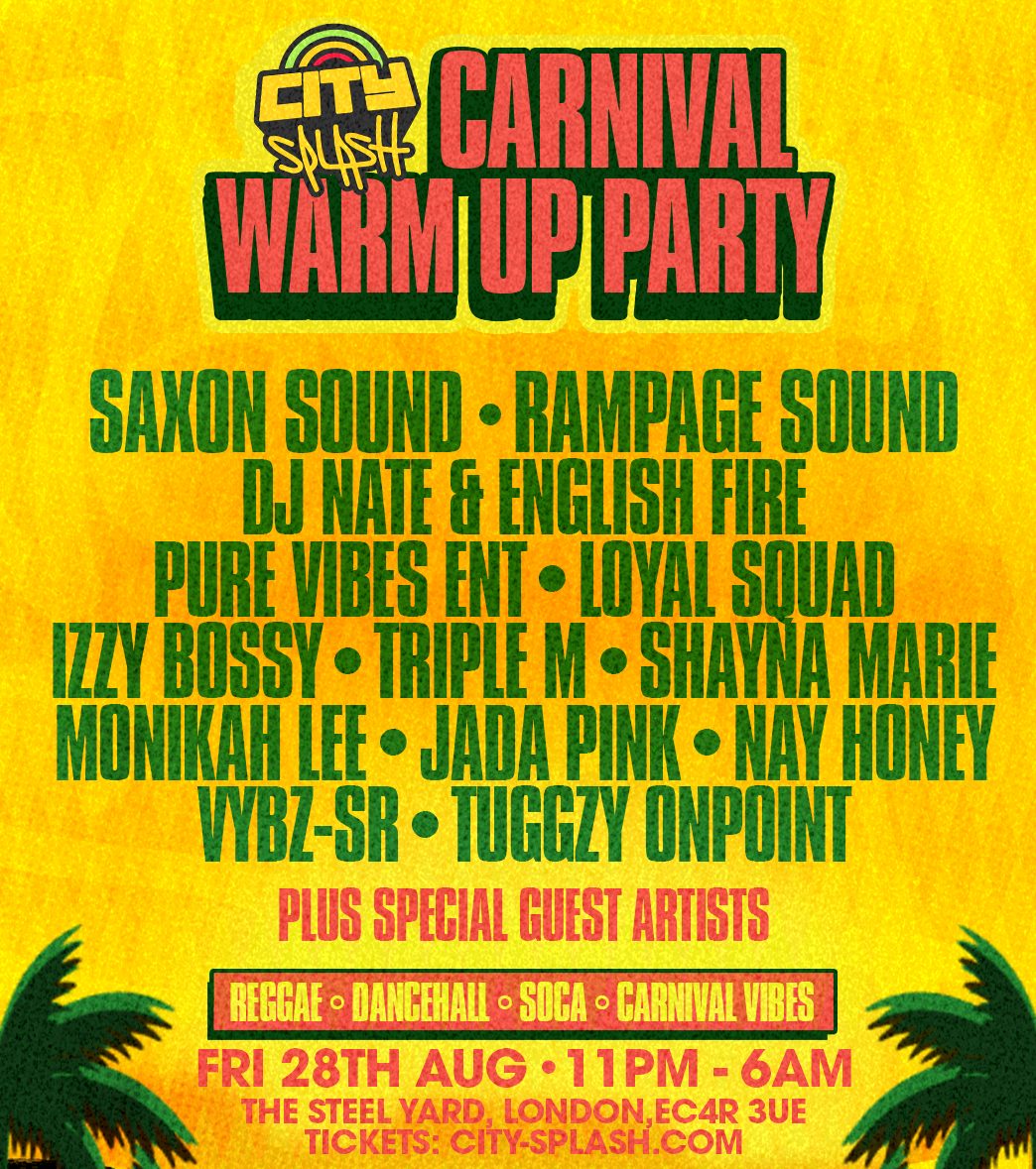 City Splash: Carnival Warm Up Party